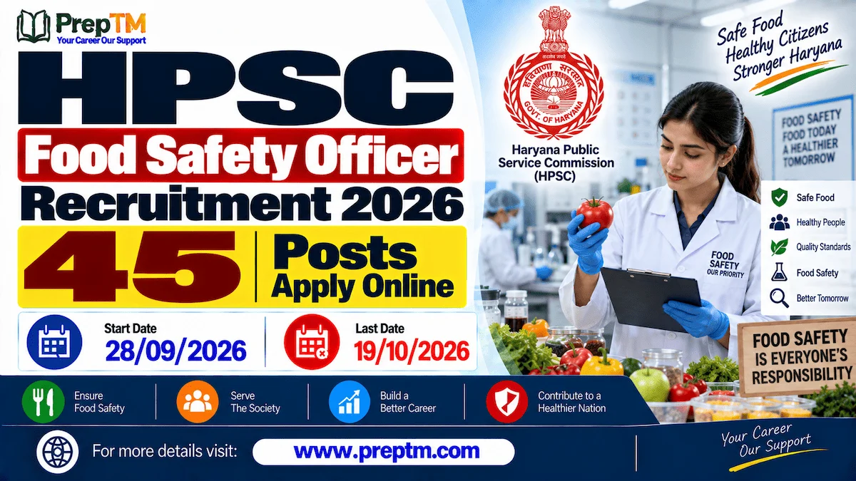 HPSC Food Safety Officer Recruitment 2026: Apply for 45 Posts